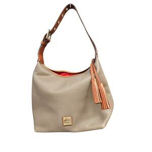 Dooney & Bourke Pebbled Leather Hobo Shoulder Bag